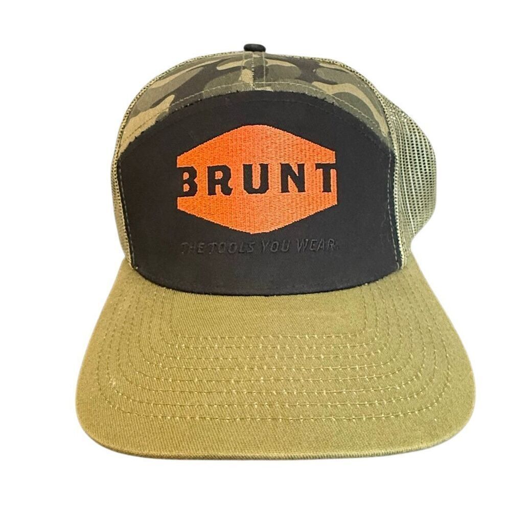 Brunt Workwear camo mesh custom trucker hat one size adult